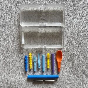 ARK's Z-Vibe Oral Stimulator with Tips & Clear Plastic Case for Speech & Feeding